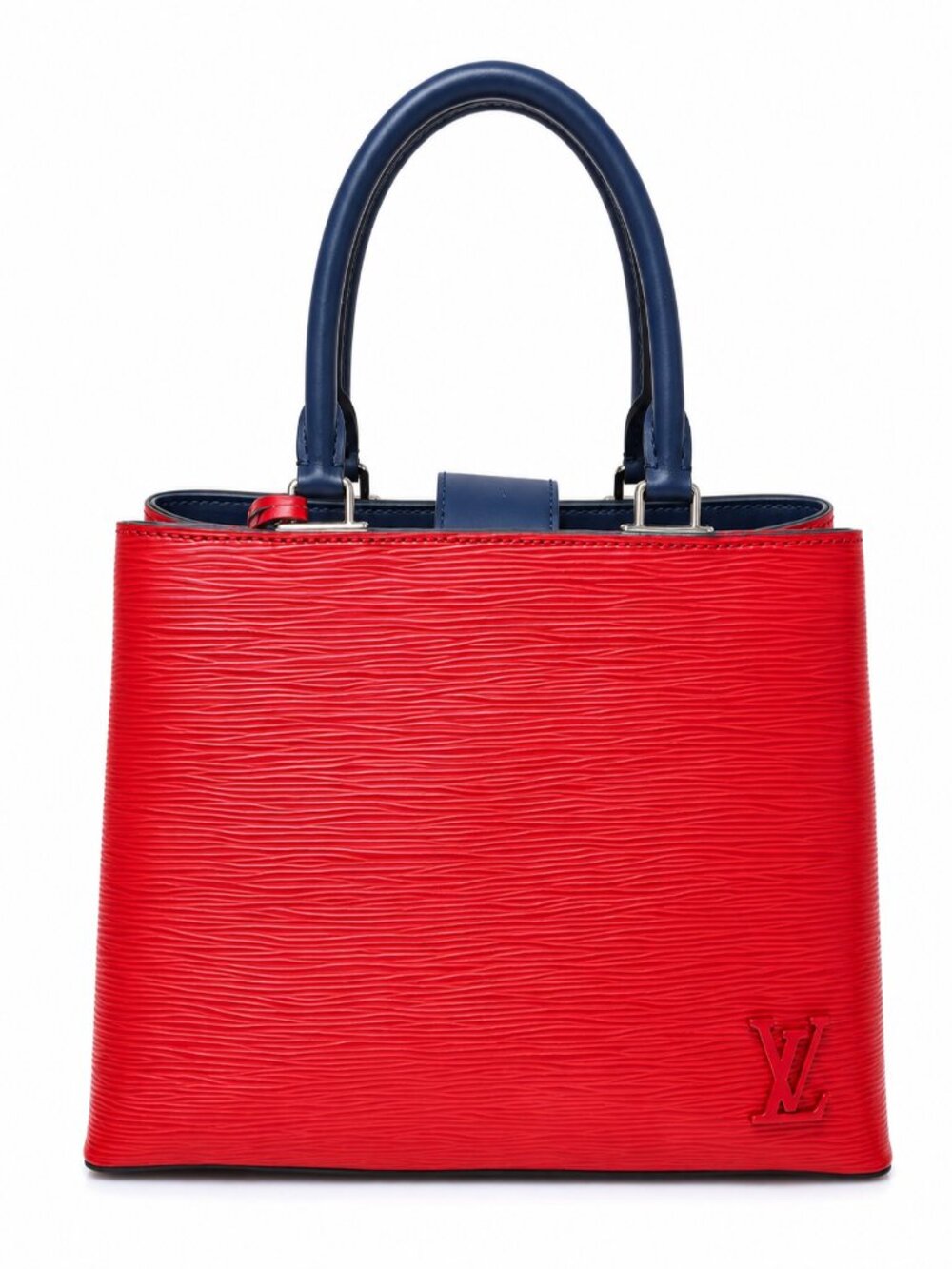 Authentic Louis VuittonCoquelicot Epi Leather Kleber PM Bag